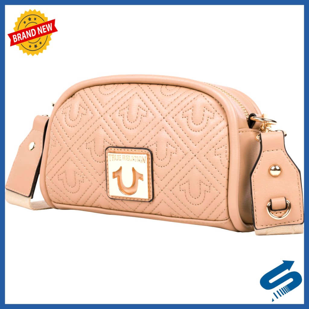 Small Structured Crossbody Bag With Adjustable Strap, Quilted Pattern